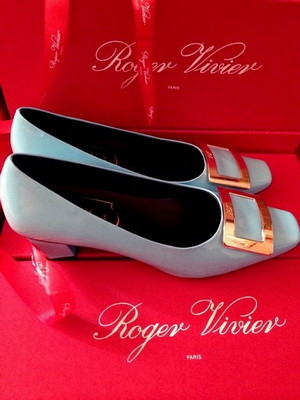 RV Shallow mouth Block heel Shoes Women--003